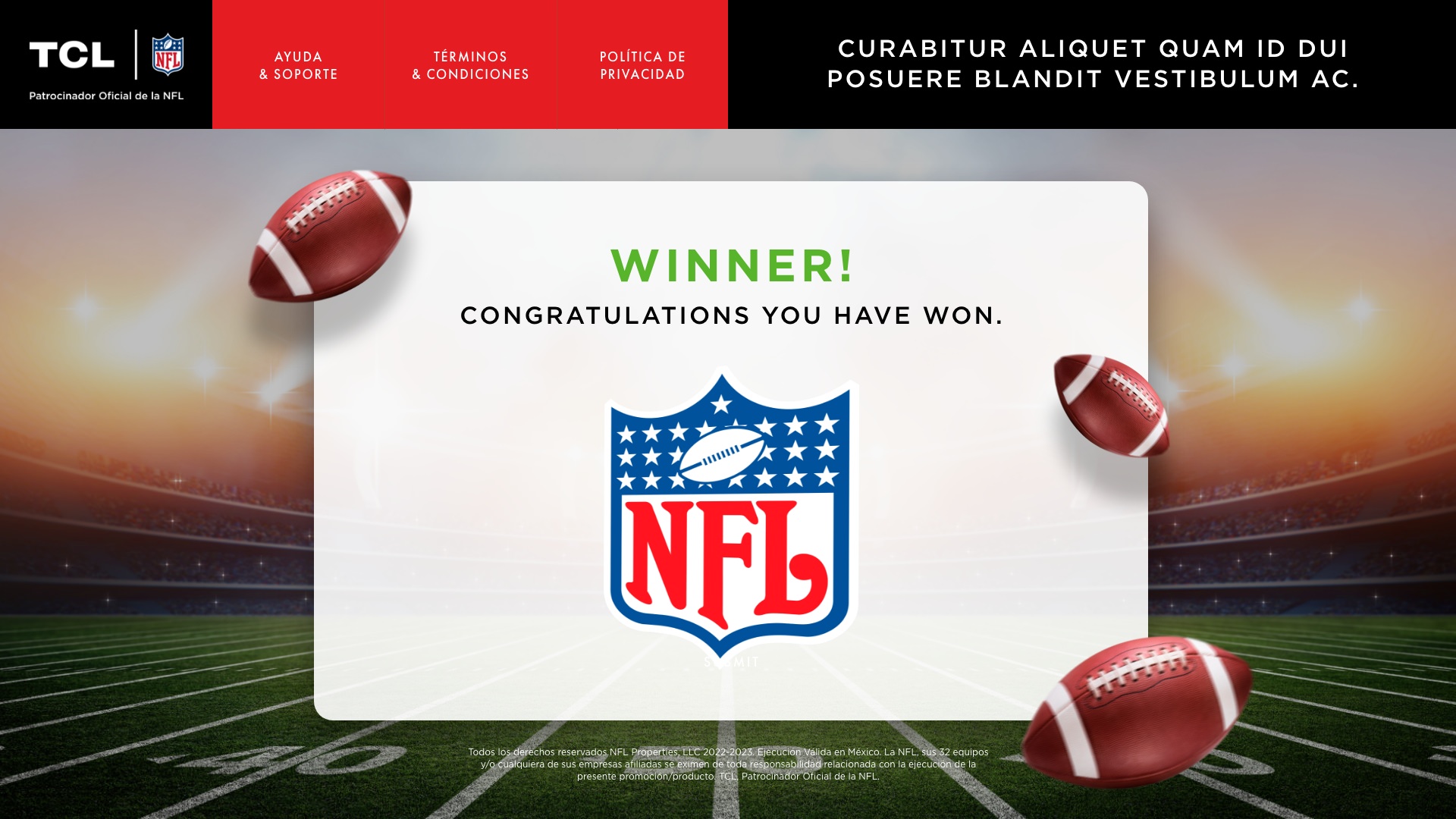 TCL Desktop - Game Win